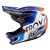 Troy Lee Designs D4 Composit Mips Fullface sisak (Qualifier white/ Blue színben) 