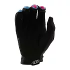 L-es Troy Lee Deisgns Flowline PEACE-UP COBALT kesztyű fekete, kék
