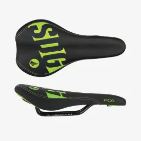  SDG FLY Jr Acél pálcás 235 x 122 mm, 270g neonzöld mintás gyerek nyereg