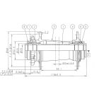 20x110mm 32ly Boost DH Novatec XD641SB-B20 elsőagy