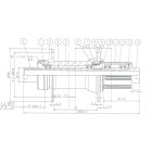 12x148mm Boost 32ly Novatec D442SB-CL-B12-S4S-11S HG Acél kazis Centerlock hátsó agy 448g