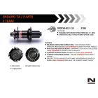 12x148mm Boost 32ly Novatec D902SB-B12-A4A-S11 XD ALU kazis hátsó agy 370g