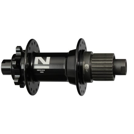12x148 32h Hátsó agy D442SB-B12-S4S-MS, boost, eloxált fekete, N14 lézer logóval, 32x14G, Cr-Mo szabadonfutó acél Microspline
