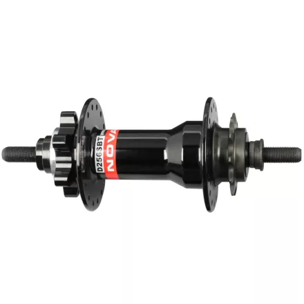 Novatec D256SBT Dirt Hátsó Tárcsás Kerékagy – Fekete, 32 lyuk, 6 cavaros 10x185x135