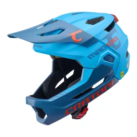   CRATONI MadCat MIPS Junior Full Face sisak S/M (49–56 cm) – Kék matt lecsatolható állvédős full face