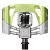 CRANKBROTHERS Mallet 2 ipari csapágyas Alu testű SPD PEDÁL ezüst/zöld