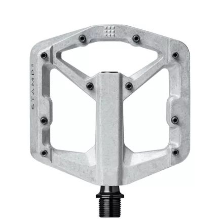 CRANKBROTHERS STAMP 2 Kicsi 100x100mm, 431g ipari csapágyas Alu PLATFORM PEDÁL ezüst