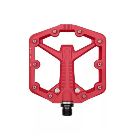 Crankbrothers Stamp 1 Gen 2 Kicsi 100x100mm ipari csapágyas kompozit platformpedál, piros