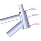 ZS44/EC44 ZTTO félintegrált Tapered ipari csapágyas 1 1/8" Kormánycsapágy