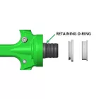 OneUp ipari csapágyas Alu platform pedál Zöld 115 x 105mm 386g