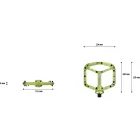 OneUp ipari csapágyas Alu platform pedál Narancs 115 x 105mm 386g