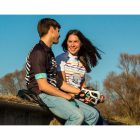 GEPIDA RÖVID NŐI MEZ FEHÉR/KÉK XS-es