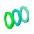 Magura MT féknyereghez 2 dugattyús zöld-cián-menta gyűrű szett
