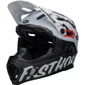  BELL SUPER DH SPHERICAL FULLFACE KERÉKPÁROS fehér/fekete SISAK