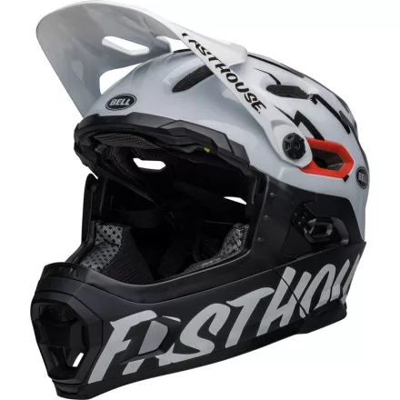 BELL SUPER DH SPHERICAL FULLFACE KERÉKPÁROS fehér/fekete SISAK