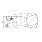 NG Sports Kubabah 35.0 mm előtét – 70 mm 5° – matt fekete