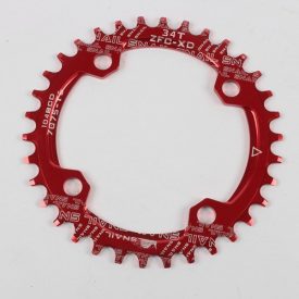   104mm 34t ALU Narrow Wide Kerek Spyral/Snail piros lánckerék