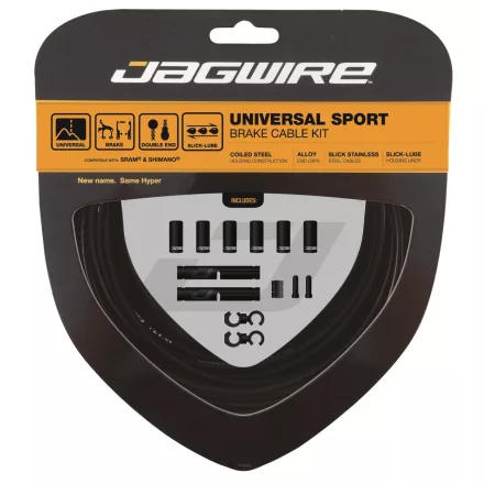 Jagwire Universal Sport (első+hátsó) fék bowdenszett [fekete]