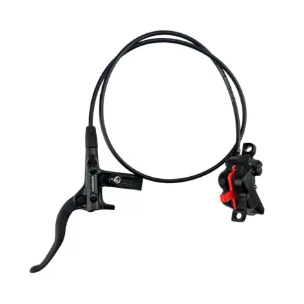Első Shimano DEORE BL-M4100L, MT420F FEKETE 4 dugattyús tárcsafék, organikus betéttel OEM
