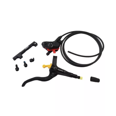 Hátsó Shimano DEOREBL-MT401(R), MT420 FEKETE 4 dugattyús tárcsafék OEM