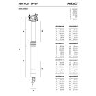 27,2/340/80 mm 50-125 kg XLC ICR SP-S14 Nyeregcső rugós/dropper korm.vez.