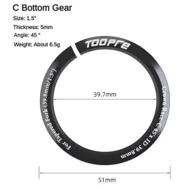 KCSAPÁGYHOZ ALSÓ GYŰRŰ TOOPRE 39,7MM