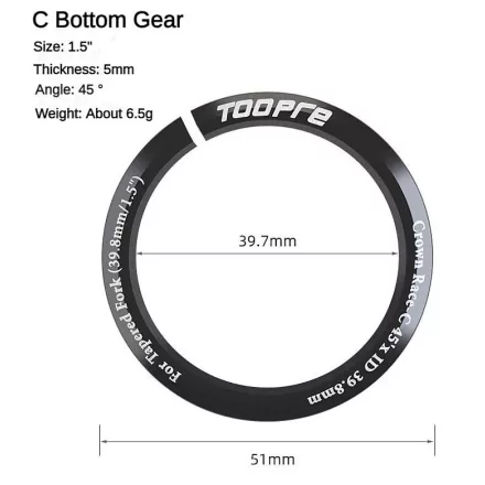 KCSAPÁGYHOZ ALSÓ GYŰRŰ TOOPRE 39,7MM