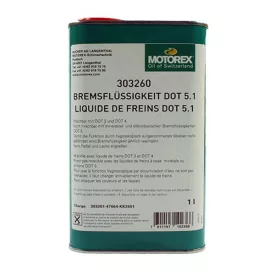   Fékfolyadék Motorex BRAKE FLUID DOT 5.1 (180 °C forráspont) 1L