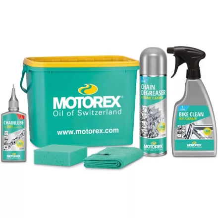 Kerékpártisztító kit Motorex vödörben BIKE CLEANING