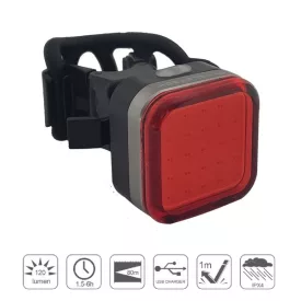   Lámpa Hátsó USB VELOTECH Pro QUAD 120 lumen 300 mAh 25 chipled
