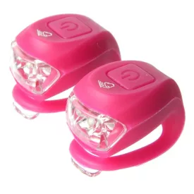 Szilikon villogó párban Velotech 2 LED Magenta