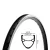 Abroncs 20" (406) 36H alu df. fekete MILLENNIUM ITALIA
