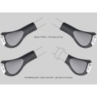 Markolat Ergon komfort GC1 szarv nélkül fekete/szürke