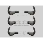 Markolat Ergon komfort GP3-S Gripshift közepes szarvval fekete/szürke