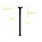 Nyeregszár Ergon CF Allroad Pro Carbon egyenes 27,2mm