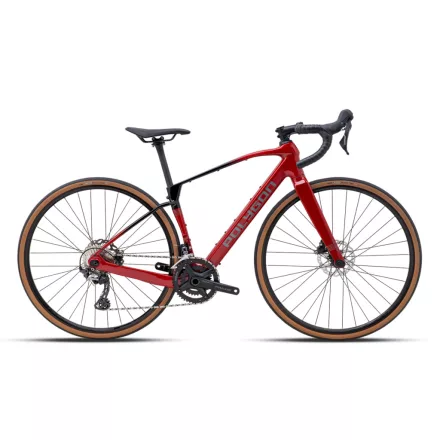 Polygon TAMBORA A5 2x11 700C 2025 piros alu vázas carbon villás flip-chipes gravel/országúti kerékpár