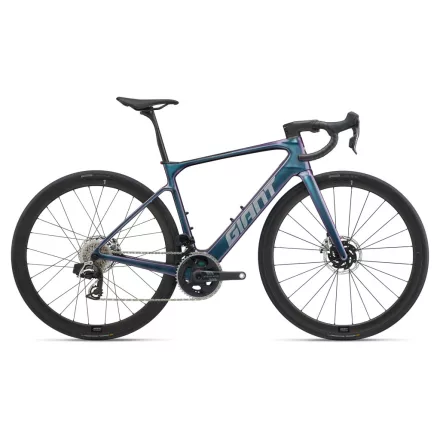 Giant Defy Advanced E+ Elite 0 (2025) Blue Dragonfly – kék karbon elektromos országúti kerékpár