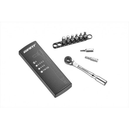 Giant racsnis 1/4" krova 9 funkciós Multiszerszám tokban