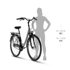 28" KELLYS Avery 50 Grafit szürke városi S-es kerékpár