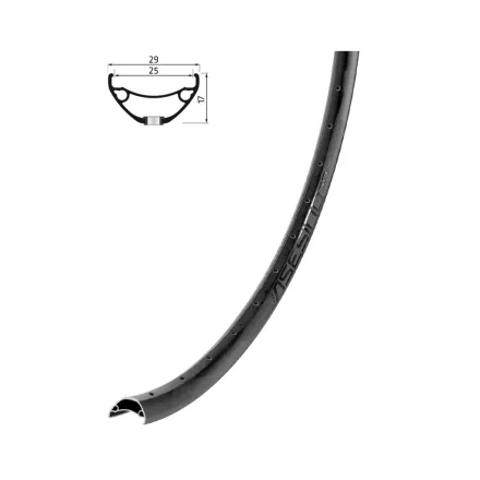 Abroncs KLS ASESINO felni 25 DSC, 32H, FV, 29" fekete