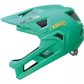   ABUS kerékpáros gyerek sisak Youdrop FF, salvia green Zöld (48-55 cm)