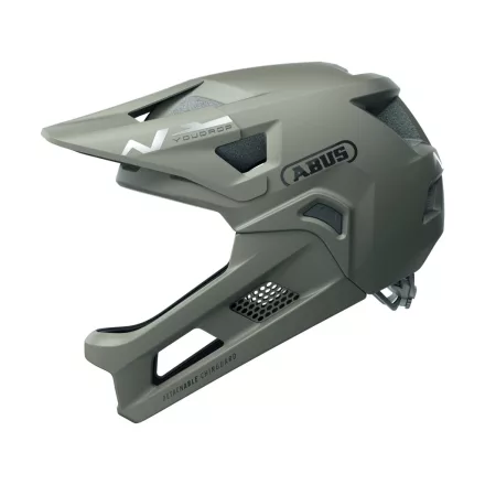 ABUS kerékpáros gyerek sisak Youdrop FF, dust grey, Szürke (48-55 cm)