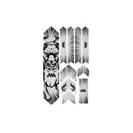   AMS Honeycomb Frame Guard Extra Bull / Bika Fekete Vázvédő matrica szett