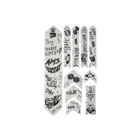   AMS Honeycomb Frame Guard Extra. HELL GANG fekete átlátszó vázvédő matrica szett