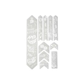   AMS Honeycomb Frame Guard Extra. HELL GANG fehér átlátszó vázvédő matrica szett