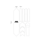 AMS Honeycomb Frame Guard Extra. HELL GANG fehér átlátszó vázvédő matrica szett