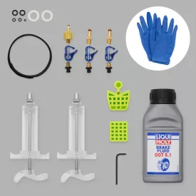   BLEEDKIT légtelenítő SZETT HIDRAULIKUS FÉKEKHEZ WORKSHOP MASTER GOLD SRAM 2017 MODELLHEZ (kivéve DB8 és Maven) LIQUI MOLY DOT 5.1, 250 ML OLAJ