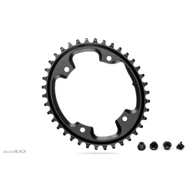   Lánckerék aB CX OVAL 110BCD asszimetrikus 4 lyukas fekete 38T csavarral