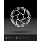 140mm Galfer ROAD / GRAVEL 1,8mm 6 csavaros féktárcsa (csavarokkal) 64g