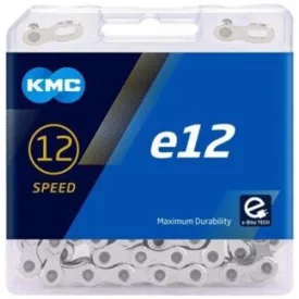   KMC E12 TURBO e-bike 1/2 x 11/128" 130 szemes ezüst lánc